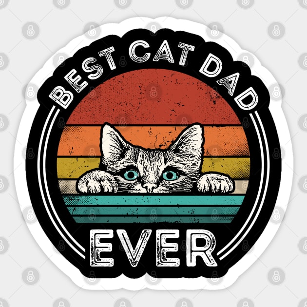 Best Cat Dad Ever Sticker by monolusi